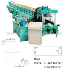 Chaude hydraulique Z Purlin laminage fabricant / z machine à façonner production de ligne de travail